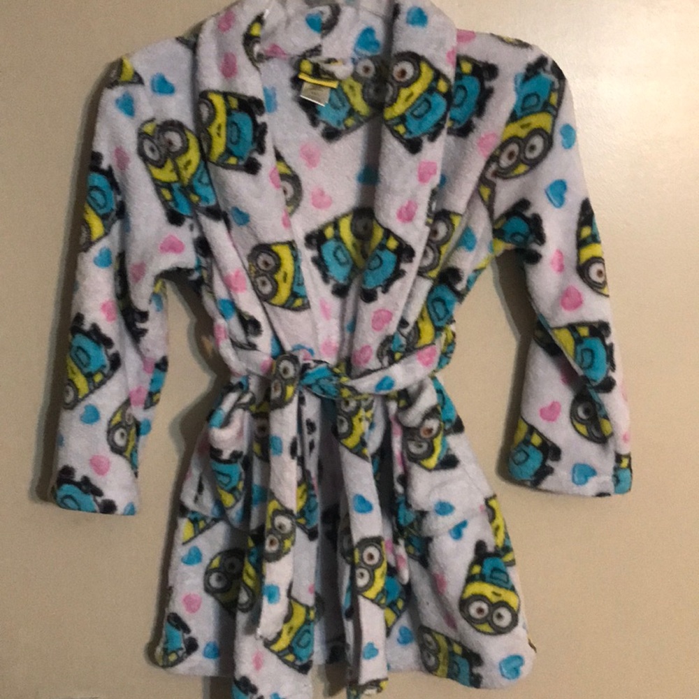 Girls minion bathrobe